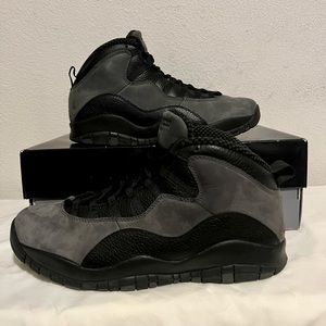 AIR JORDAN 10 RETRO DARK SHADOW/TRUE RED-BLACK Mens Size 13/VNDS